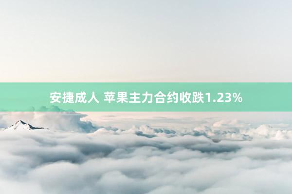 安捷成人 苹果主力合约收跌1.23%