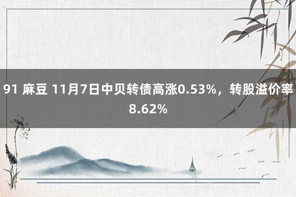 91 麻豆 11月7日中贝转债高涨0.53%，转股溢价率8.