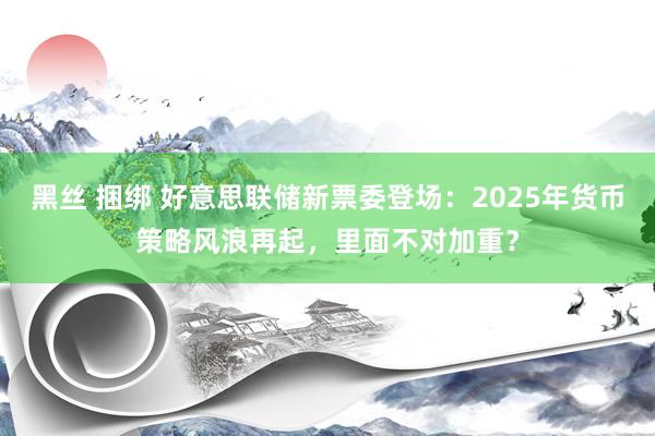 黑丝 捆绑 好意思联储新票委登场：2025年货币策略风浪再起